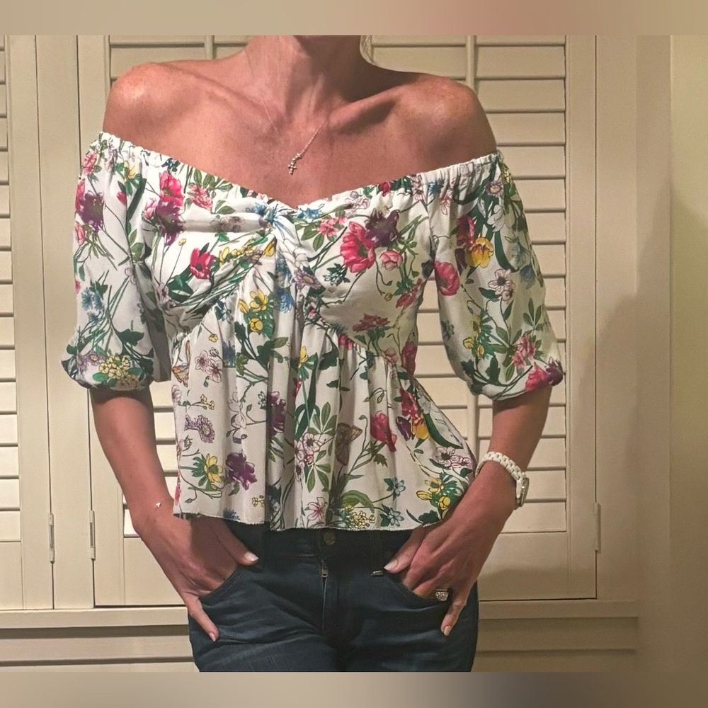 L’AGENCE NEW silk floral blouse